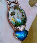 Collier Champignons et Labradorite