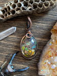 Pendantif steampunk avec fond de Opals