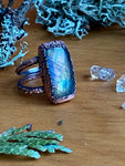 Bague Labradorite rectangle 6.5