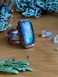 Bague Labradorite rectangle 6.5