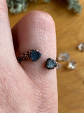 Bague Tourmaline bleu double 5.5