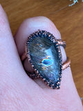 Bague Labradorite goutte 5