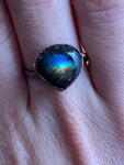 Bague Labradorite 7.5